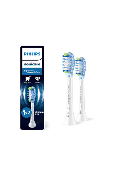 Philips Sonicare Premium Plaque Defence Yedek Başlık, Yumuşak, 2’li Paket, Be...