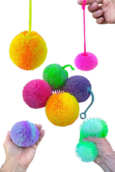 Hyd Oyuncak Saçaklı Top Dekompresyon Stres Sıkma Dikenli Beyincik Oyuncağı 1 ...