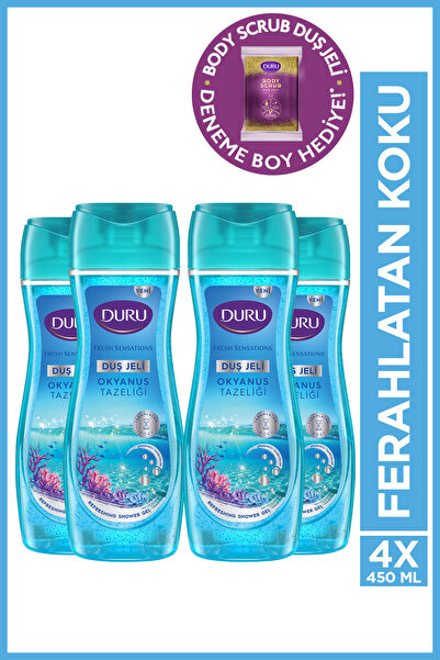 Duru Fresh Sensations Okyanus Tazeliği Duş Jeli 4x450 Ml
