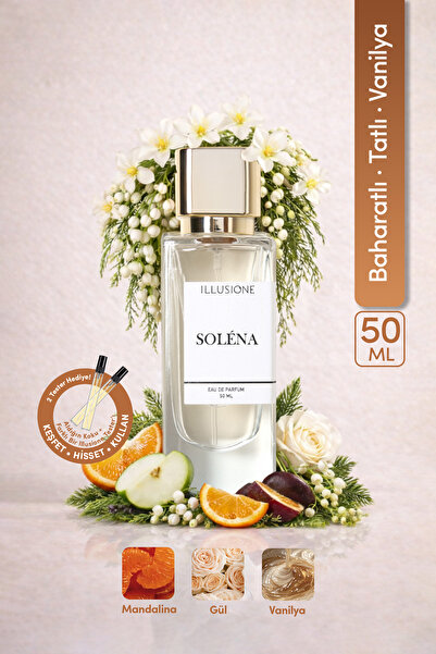 ILLUSIONE FRAGRANCE Soléna EDP Kadın Parfüm 50ml | Baharatlı-tatlı-vanilya| N...