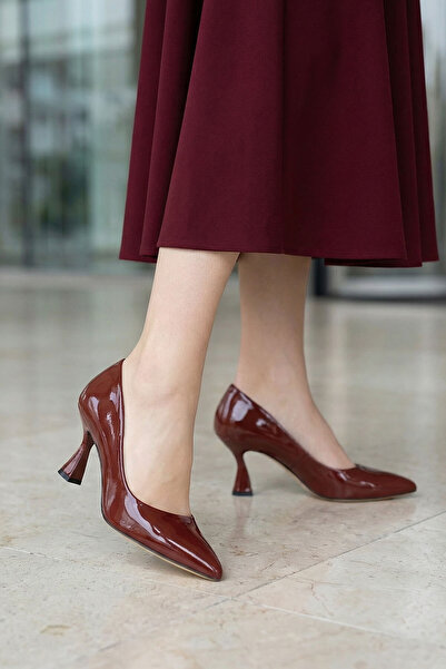 SOHO Bordo Rugan Kadın Klasik Topuklu Ayakkabı  16549