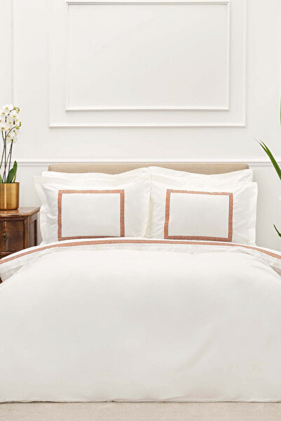 Karaca Home Комплект спално бельо от двойна перкал в цвят лазурно синьо