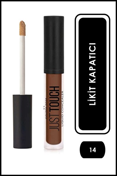 Golden Rose Just Touch Liquid Concealer 14 Vitamin E ve Niacinamide İçeren Li...