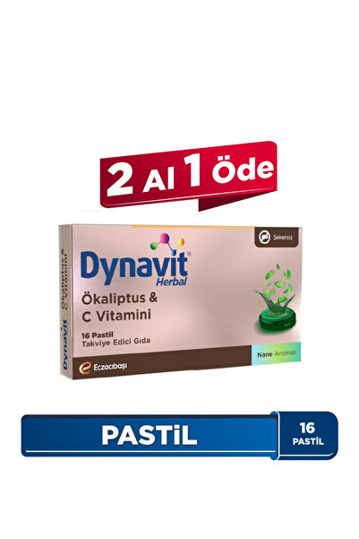 Dynavit Herbal Ökaliptus & C Vitamini 16 Pastil - Ökaliptus, C Vitamini - Bağ...