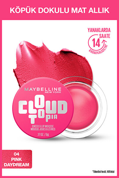 Maybelline New York Cloudtopia Köpük Dokulu Mat Allık - 04 Pink Daydream