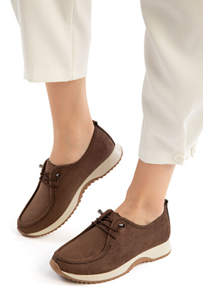 SOHO Pantofi de damă din piele intoarsa maro 21367