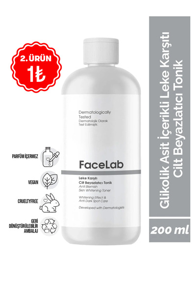FaceLab Glikolik Asit %6 Tonik – Leke Karşıtı, Cilt Aydınlatıcı & Beyazlatıcı...