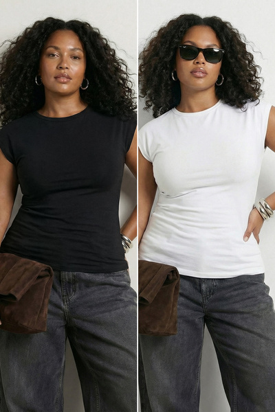 Trendyol Curve Bluză tricotată de bază, confortabilă, elastică, cu nervuri, d...