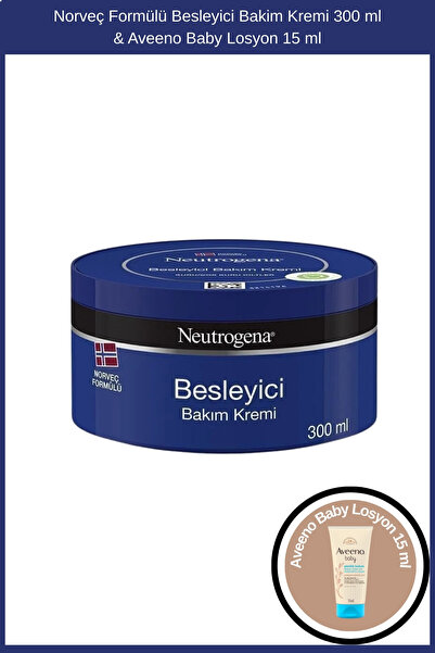 Neutrogena Norveç Formülü Besleyici Bakim Kremi 300 ml & Aveeno Baby Losyon 1...