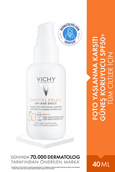 Vichy Capital Soleil UV Age Daily Foto-Yaşlanma Karşıtı SPF50+ Korumalı Güneş...