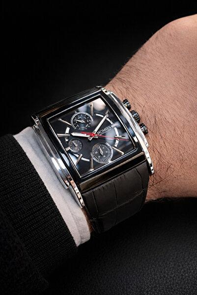 Homies Men's Wristwatch - Leather Cord, with Calendar and All Functions Work