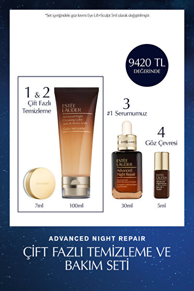 Estee Lauder Çift Fazlı Temizleme ve Bakım Seti - Temizleyici Balm 7ml ve Jel...