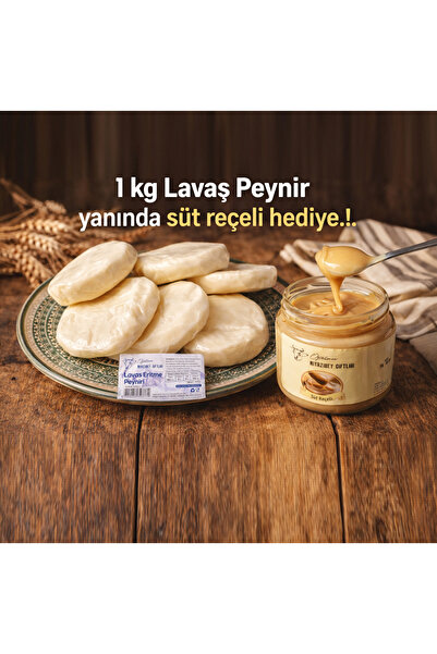 NiyaziBey Çiftliği Lavaş / Yaprak Peynir 1 KG. SÜT REÇELİ HEDİYE !..