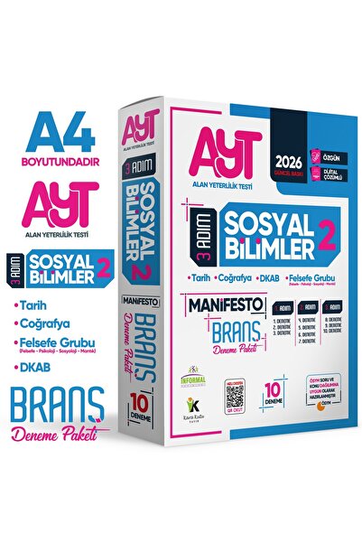 Karakutu Yayınları 2026 YKS AYT Sosyal Bilimlerin (2) Manifestosu BRANŞ Denem...