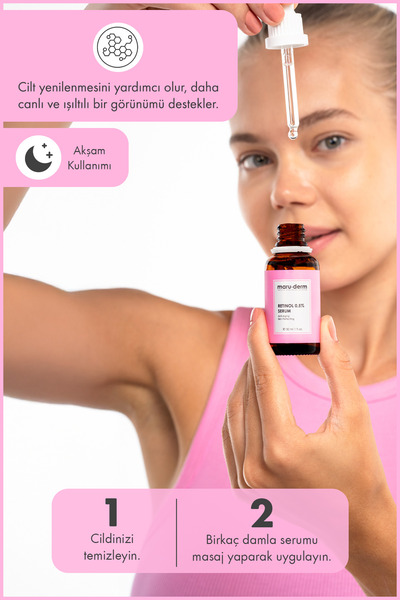 Maru.Derm Maruderm Retinol 0.5% Cilt Yenileyici Bakım Serumu 30 ml