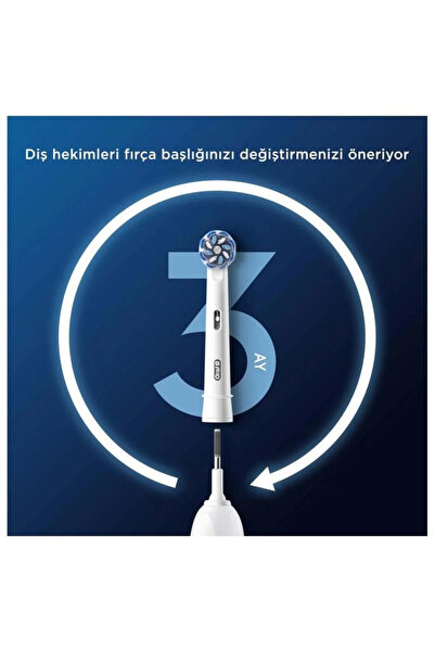 Oral-B Pro Sensitive Clean X-Filament Şarjlı Diş Fırçası Yedek Başlığı 4 Adet