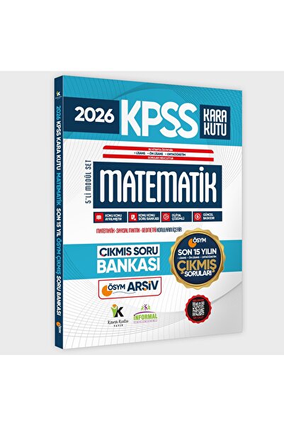 İnformal Yayınları 2026 FULLKPSS Lisans -Önlisans-Ortaöğretim Matematik Kara ...
