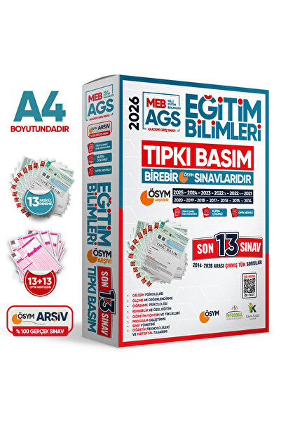 Karakutu Yayınları 2026 KPSS-MEB AGS EĞİTİM BİLİMLERİ ÖSYM Çıkmış Soru Tıpkı ...