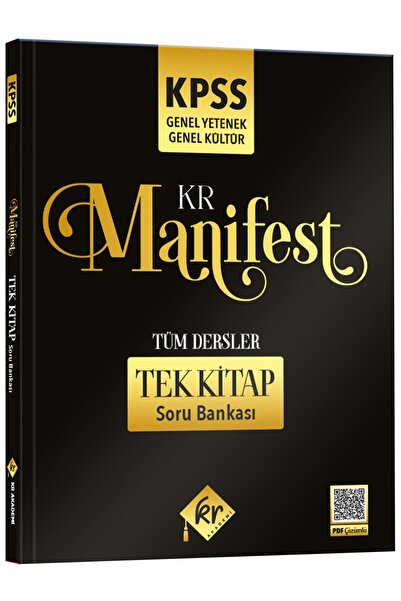 KR Akademi Yayınları 2026 KPSS Genel Yetenek Genel Kültür Manifest Tüm Dersle...