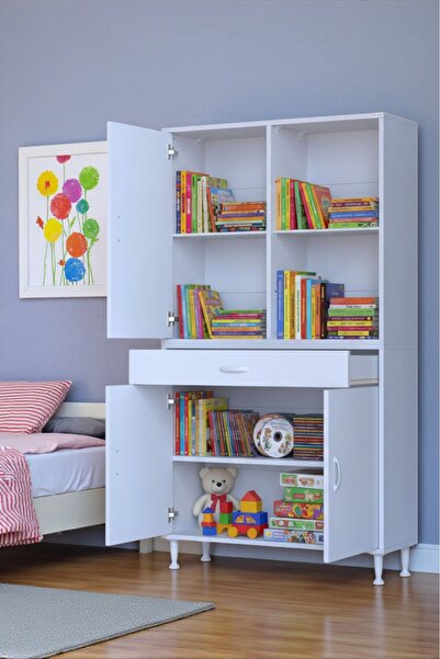 Eliusta Vellum Beyaz Dolap 90x173x32,5 cm Ebatlarında Çok Fonksiyonlu 90 cm G...