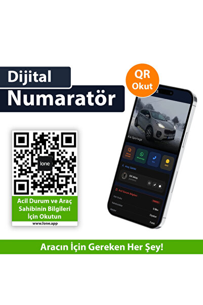 Lone Tags QR Araç Numaratörü Lone Vehicle | Tüm Bilgileriniz Bir Arada