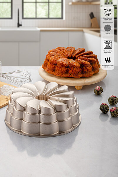 Emsan Golden Rose Casting Cake Mold 25 cm