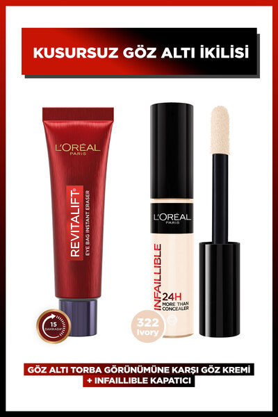 L'Oreal Paris Revitalift Lazer Eyebag Göz Altı Torbalarına Karşı Göz Kremi + ...