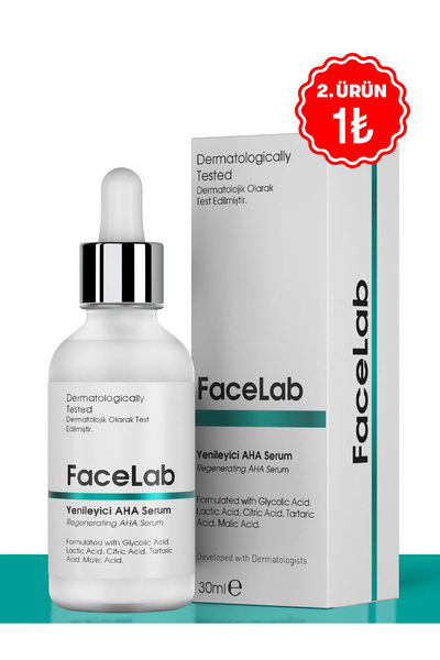 FaceLab AHA Peeling Serumu 30 ml – Gözenek Sıkılaştırıcı, Cilt Tonu Eşitleyici