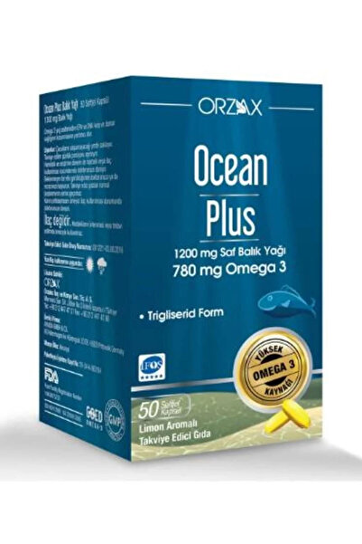 Ocean Plus Omega 3 Balık Yağı 1200 MG 50 Kapsül