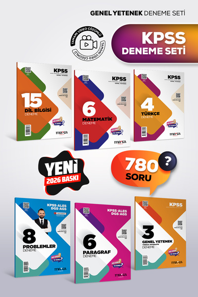 Marka Yayınları KPSS 2026 Genel Yetenek Deneme Sınavı Seti | Tamamı Video Çöz...