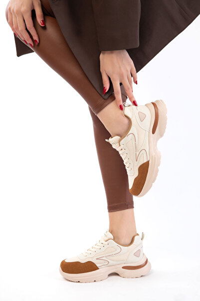 SOHO Γυναικείο Sneaker σε Μπεζ-Ταν Απόχρωση 21272