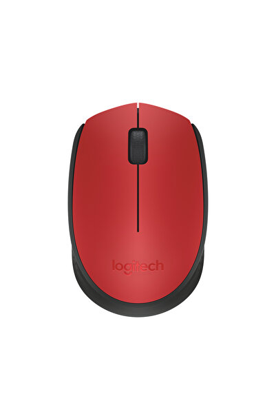 logitech Mouse compact fără fir M171 cu receptor USB - roșu