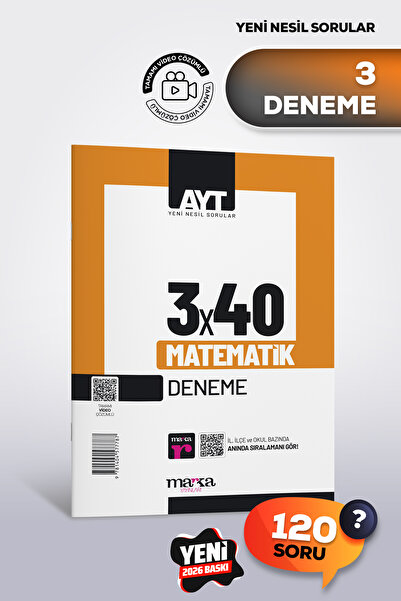 Marka Yayınları AYT 2026 Matematik 3 Deneme | Yeni Nesil | Tamamı Video Çözümlü