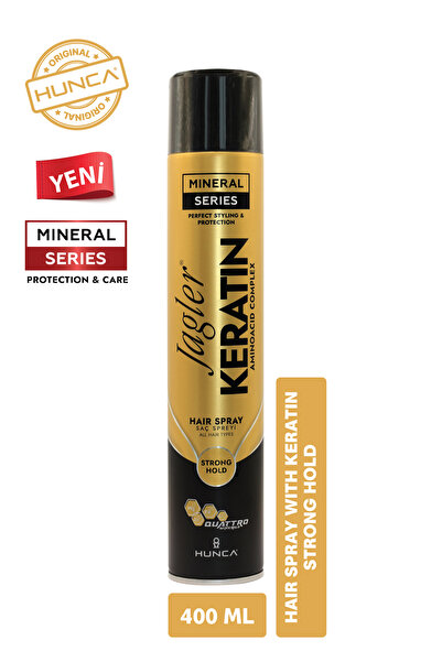 Jagler Saç Spreyi 400ML Keratinli Keratin Strong Hold - Minarelli - Ekstra Sert
