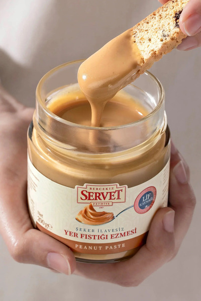 Servet Şeker Ilavesiz Yer Fıstığı Ezmesi 200 gr