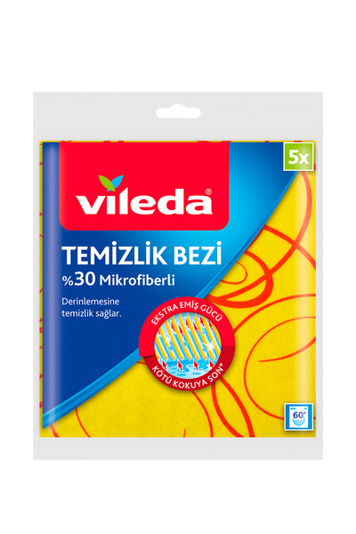 Vileda 5 Li %30 Mikrofiberli Mutfak Bezi
