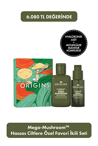 Origins Mega-MushroomTM Hassas Ciltlere Özel Favori İkili Seti