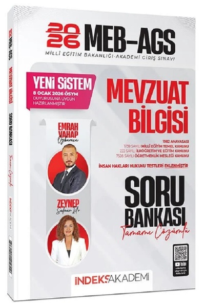İndeks Akademi Emrah Vahap Özkaraca, Zeynep Salman| YENİ SİSTEM 2026 MEB-AGS ...