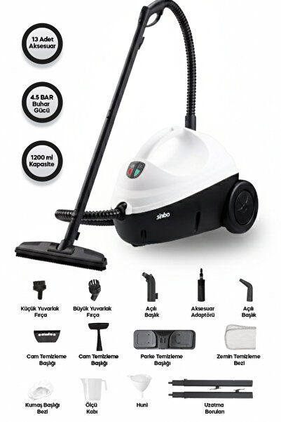 Sinbo SSC-6423 Çok Fonksiyonlu Buharlı Temizlik Makinası - Buharlı Temizleyici