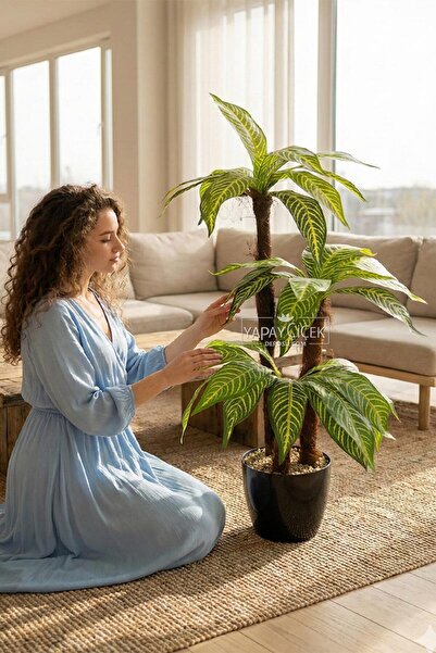 Yapay Çiçek Deposu Bodur Yapay Ağaç Cordyline 105 Cm Model 3