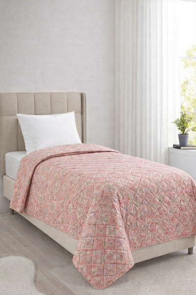 Çeyiz Diyarı Sakura Fiber Filled Double Sided Single 160X220 cm Without Throw...