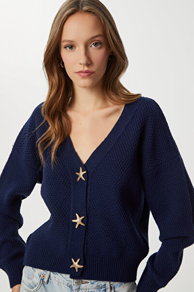 Happiness İstanbul Şık Düğmeli Triko Hırka