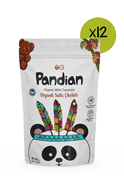 OG natural 12'li Pandian Organik Çocuk Çikolatası 36 Gr
