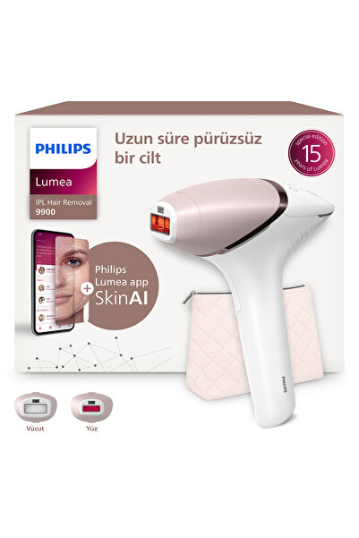 Philips Lumea 9900 Serisi BRI950/02 IPL Tüy Alma, SkinAI Uygulama, Vücut ve Y...