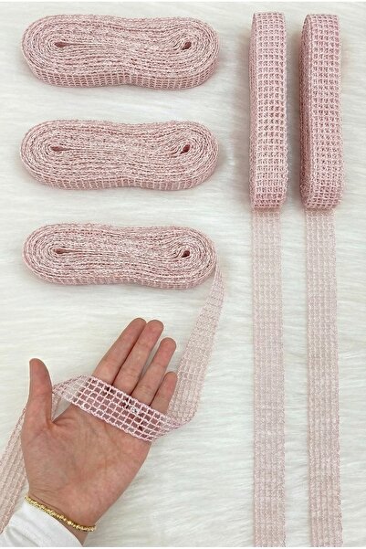 ZEYMERADE Light Pink Mesh Ribbon 2.5cm 10m, Bride, Groom, Bundle, Dowry, Enga...