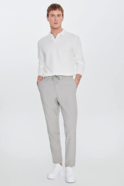 AC&Co / Altınyıldız Classics Erkek Açık Yeşil Slim Fit Dar Kesim Beli Bağlama...