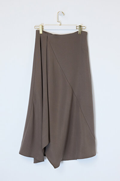 Drop by TrendyolMilla Asimetrična suknja od nerca Modal TDRSS26ET00035