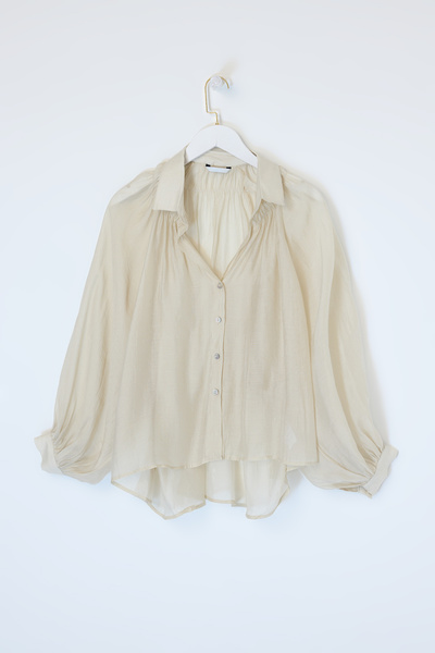 Drop by TrendyolMilla Kamena prevelika svilena košulja TDRSS26GO00016