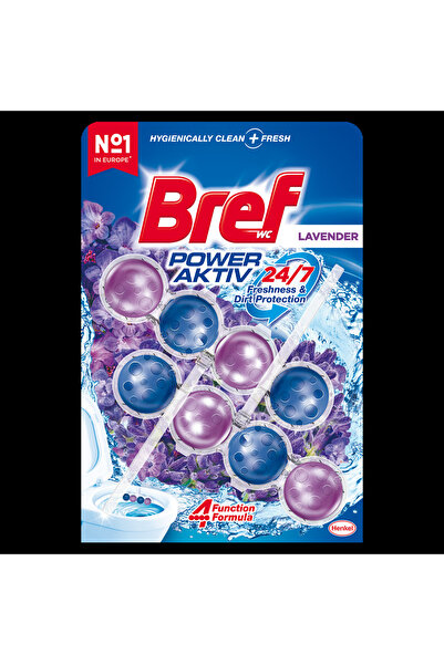 Bref Power Aktiv Lavanta Kokulu Tuvalet Bloğu 10 Adet İkili Paket