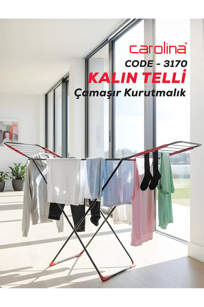 CAROLİNA Çamasir kurutmalik Mydas3170 Nero